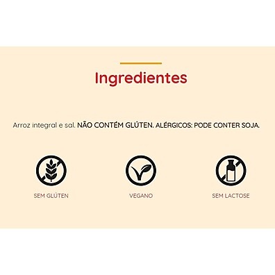 Biscoito Arroz Integral Mini Vegano S/ Glúten Natural Life 80g