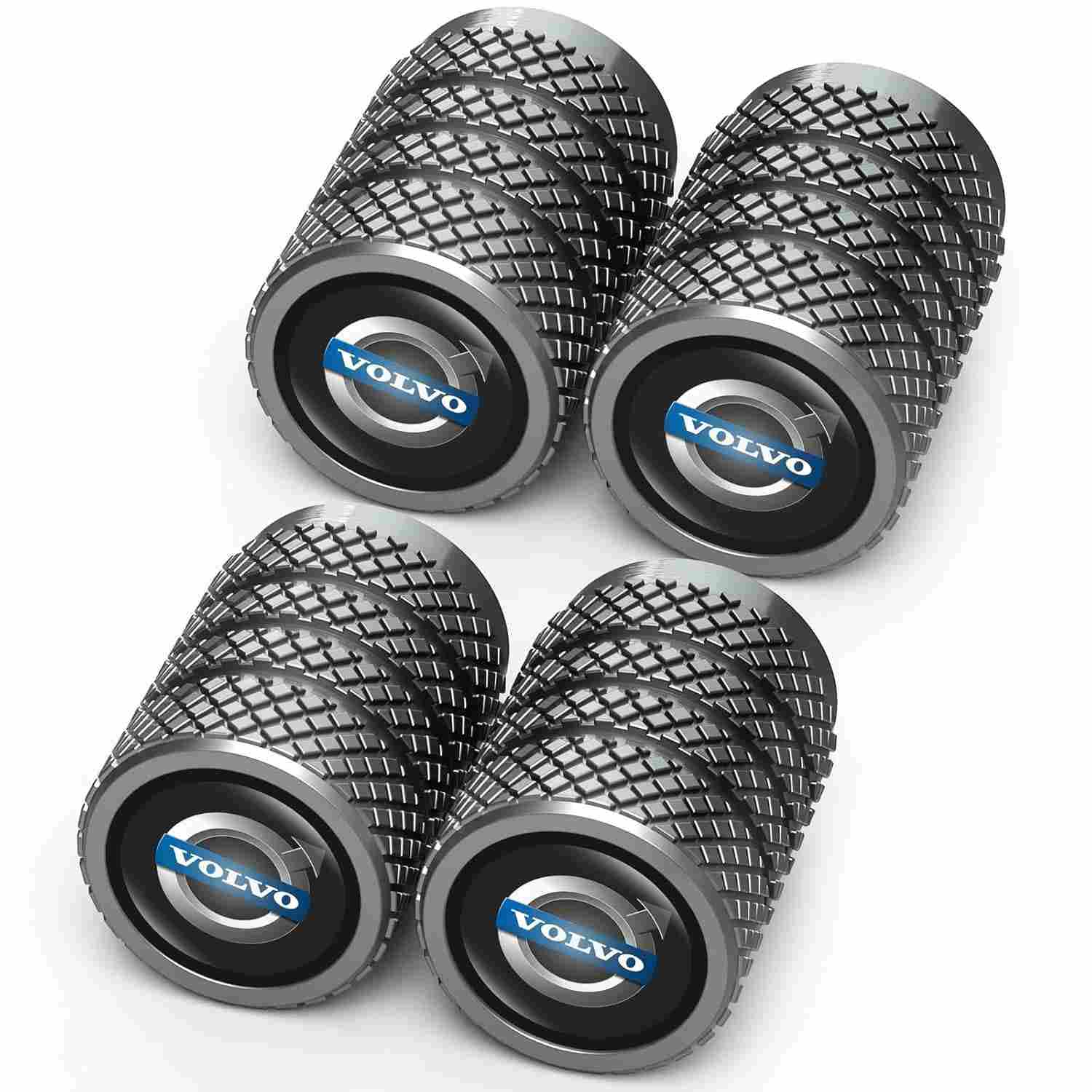 Tampas de Válvula de Pneu Premium para Volvo XC40, XC60, XC90 e Mais - Liga Resistente à Corrosão