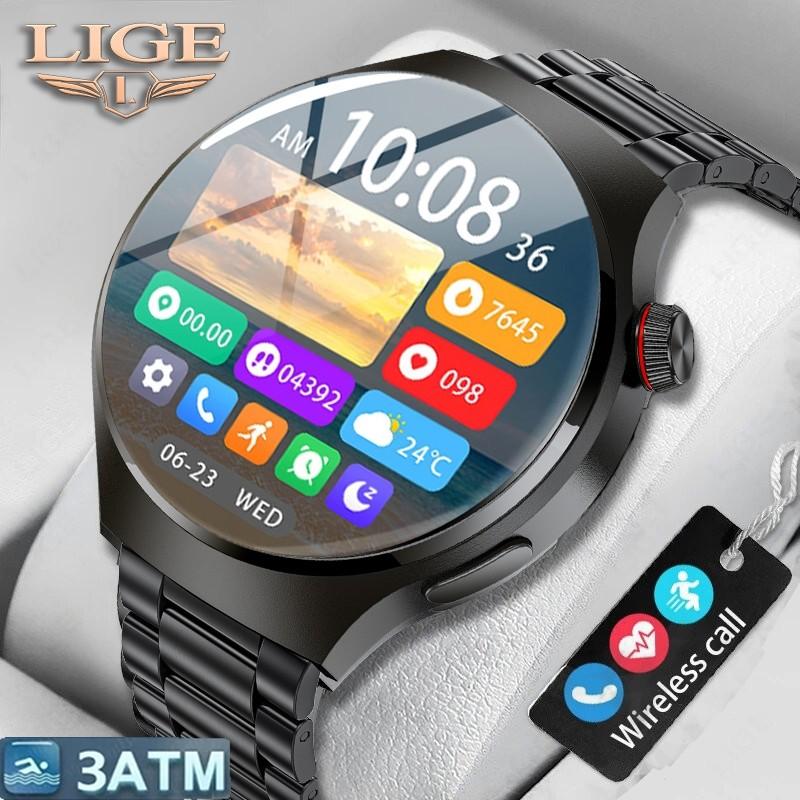 LIGE GT4: Smartwatch Completo para Homens