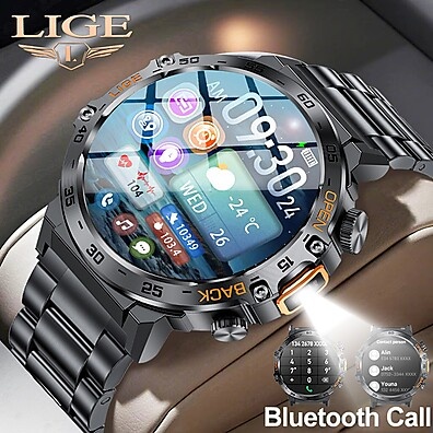 LIGE: Smartwatch com Lanterna e Monitor de Saúde