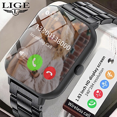 LIGE: Smartwatch Completo com BT e Monitor de Saúde