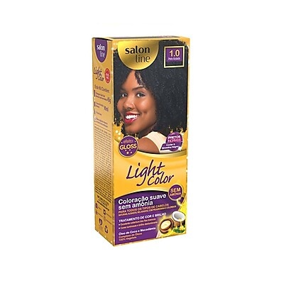 Light Color 1.0 Preto Azulado: Tonalize Sem Amônia!