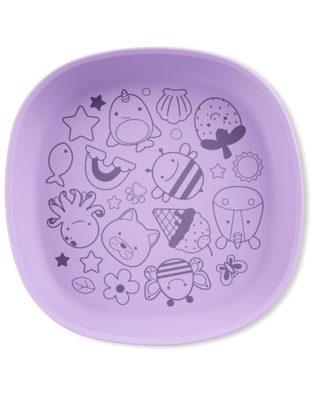 Prato Infantil Silicone Zoo Lilás Skip Hop - Estimule a Imaginação nas Refeições