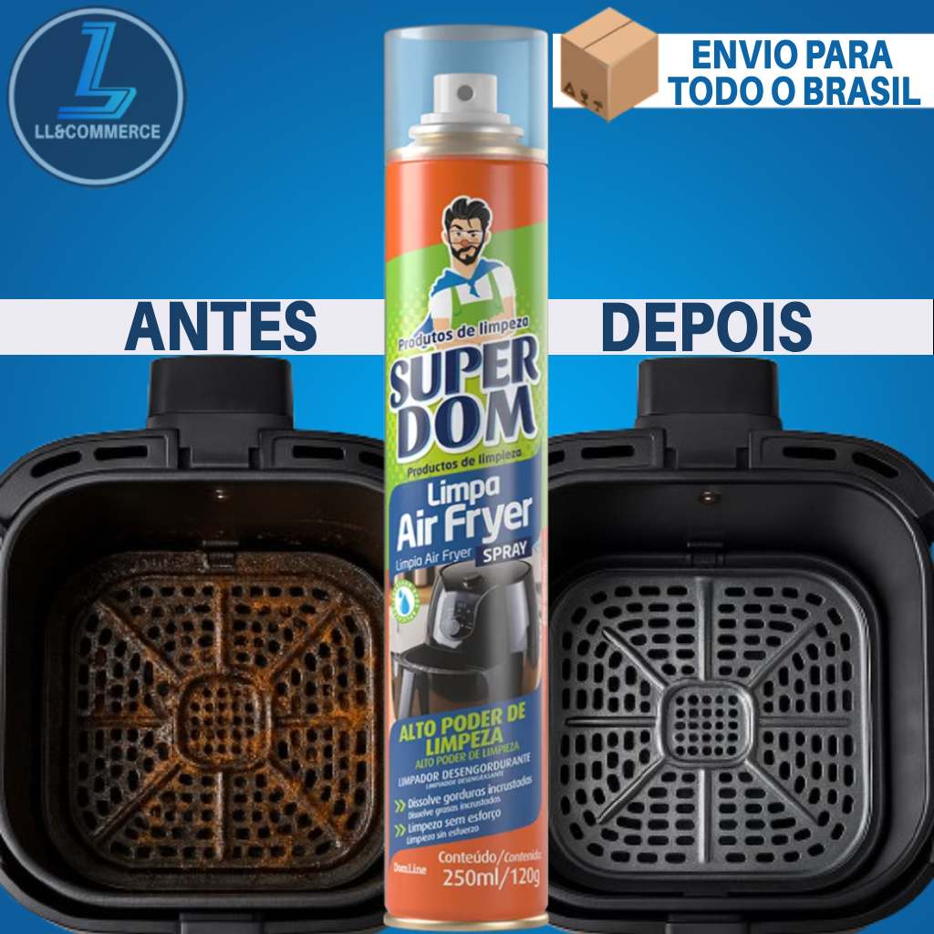 Limpa Air Fryer Super Dom 250ml: Limpeza Rápida e Fácil