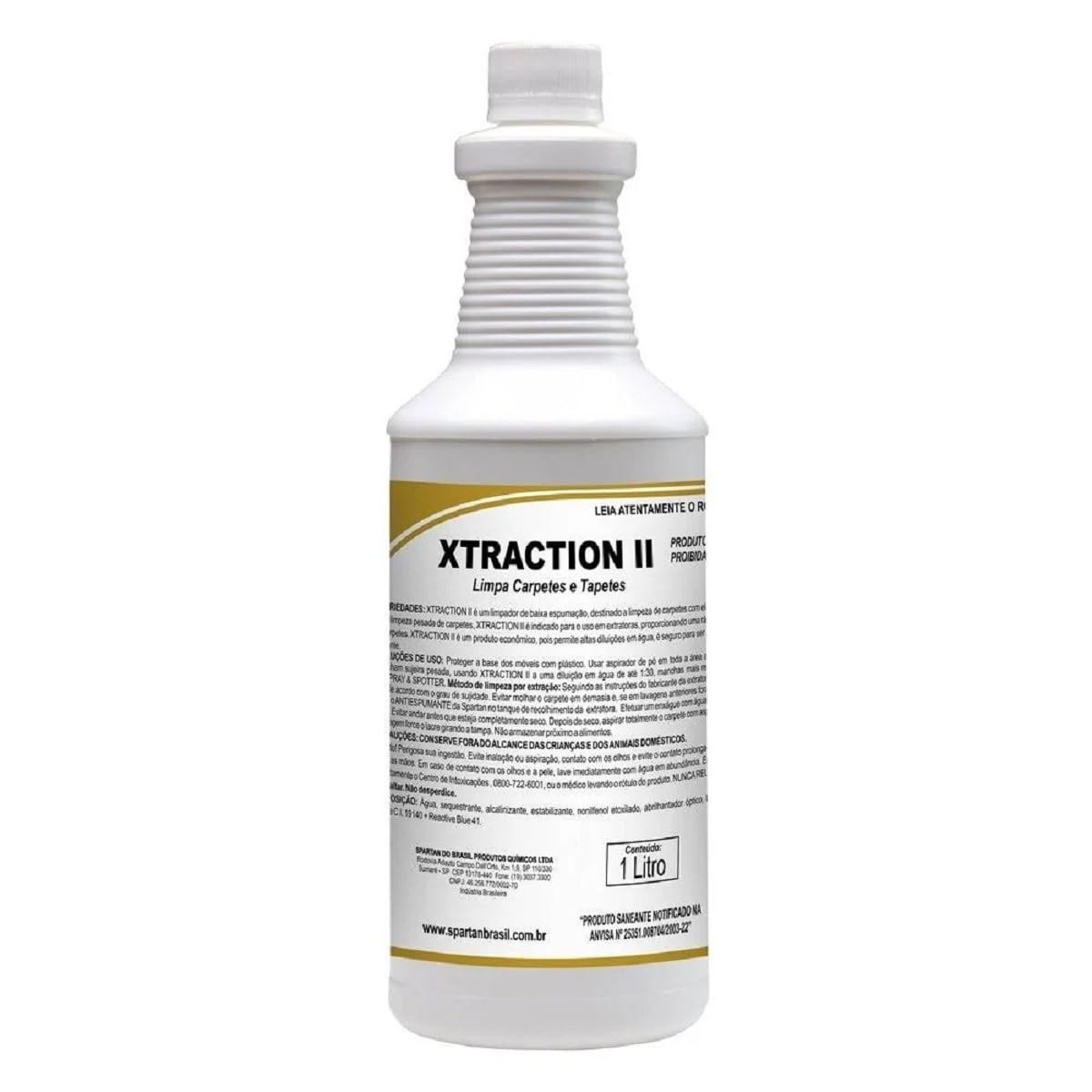 Limpa Carpetes e Tapetes Xtraction II - 1L | Fórmula Profissional para Limpeza Profunda