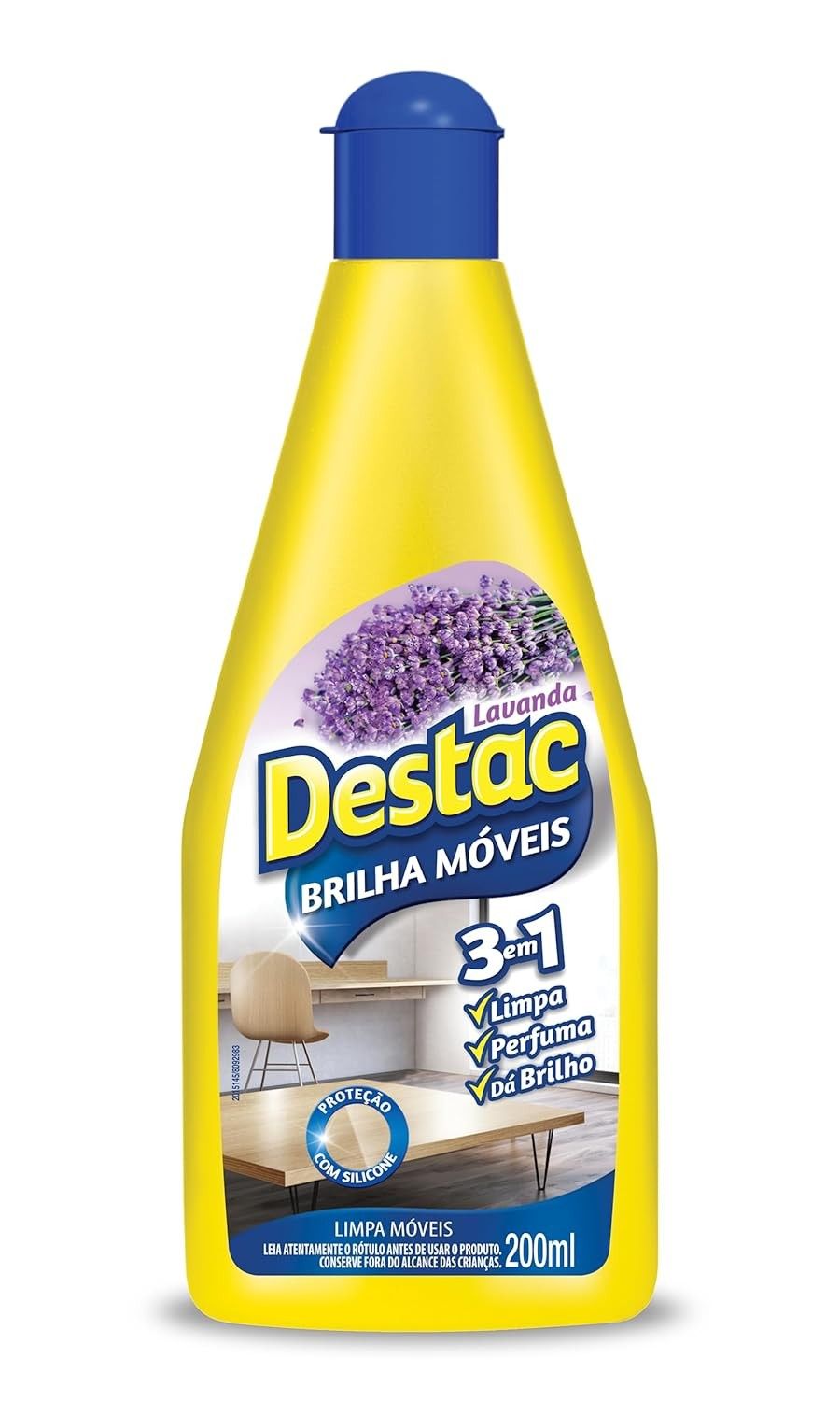 Destac Laminados PRO Line Lavanda 200ml - Limpa, Perfuma e Dá Brilho em Pisos Laminados