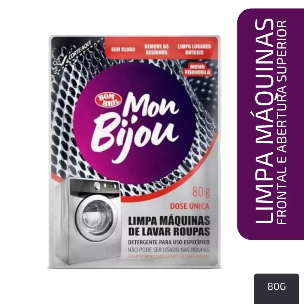 Limpa Máquina Mon Bijou: Elimina Mau Odor e Resíduos de Verdade