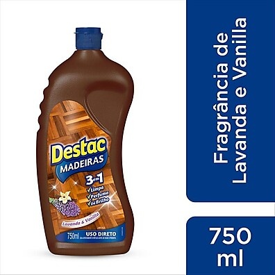 Limpa Piso Destac Madeira Lavanda e Vanilla 750ml – Brilho e Perfume em Um Só Passo