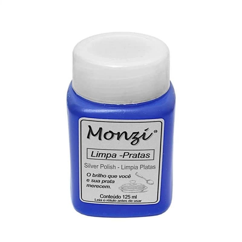 Limpa Prata Monzi 125ml - Limpeza Profunda e Brilho Duradouro para Joias e Objetos