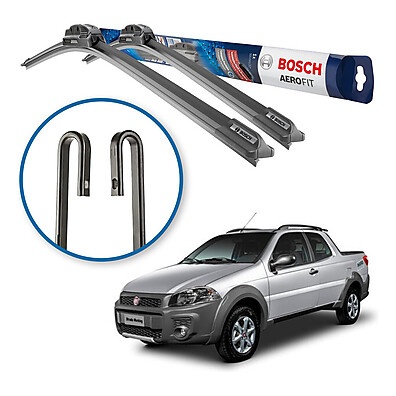 Limpador Bosch Fiat Strada 2014-2019: Limpeza Silenciosa e Duradoura