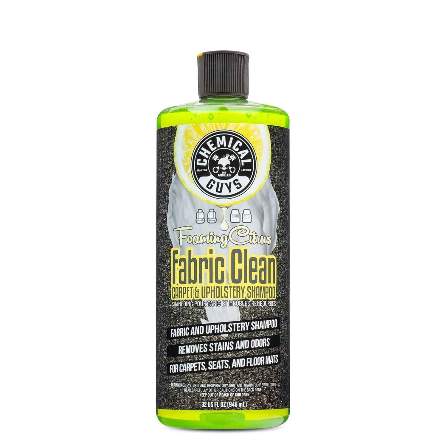 Chemical Guys Limpador Cítrico Espumante: Carpete e Estofamento Impecáveis!