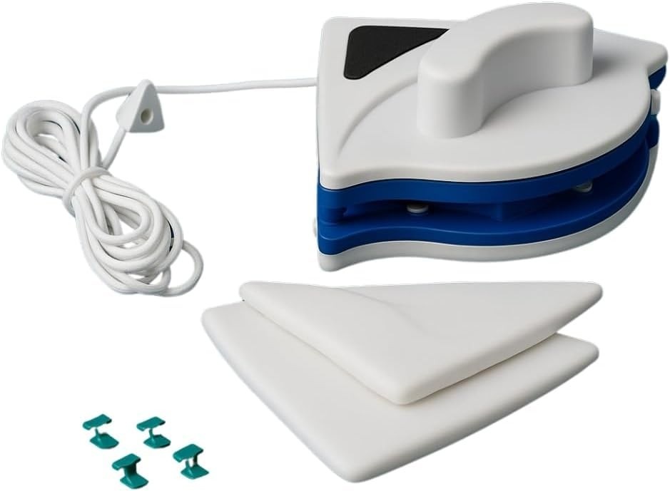 Limpador Magnético para Vidros com Duas Faces - Limpeza Simultânea e Segura para Janelas, Box e Espelhos