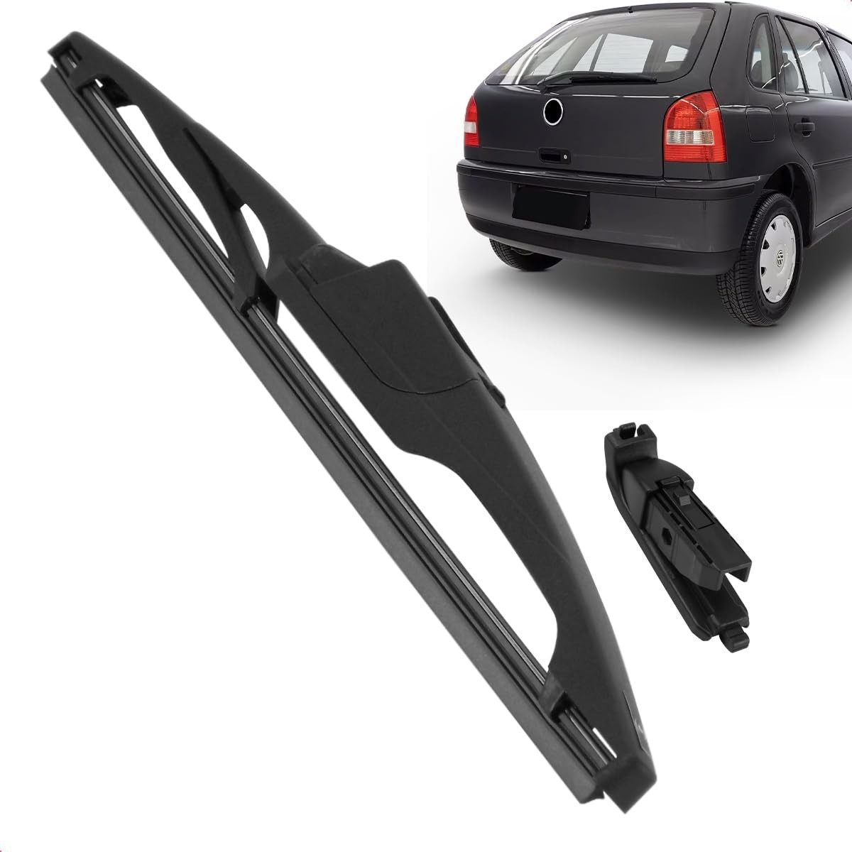 Palheta Limpadora Para-Brisa Traseiro Vigia Carenada 15" Silicone - Gol G3 (99-05)