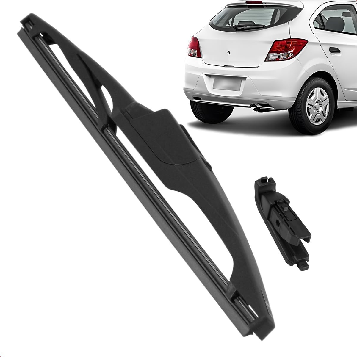 Palheta Limpadora Para-Brisa Traseiro Vigia Onix Joy Plus 12" Silicone Carenada