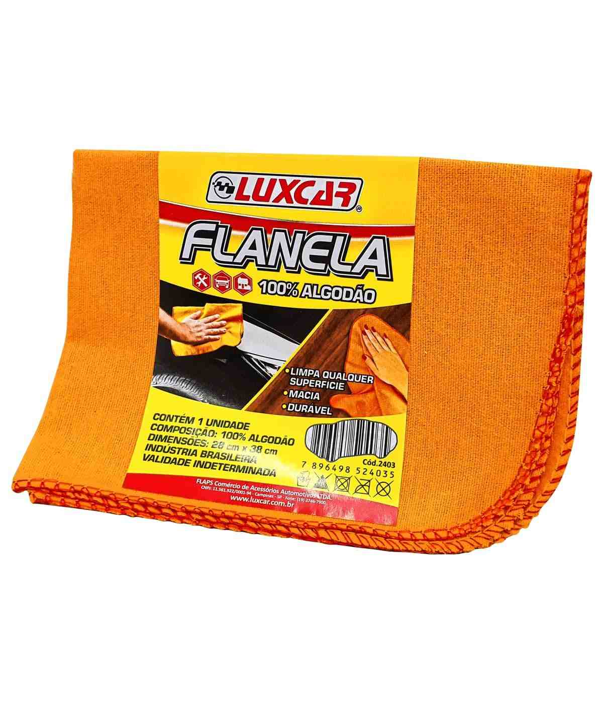 Luxcar Flanela 100% Algodão: Limpeza e Polimento Impecáveis em Qualquer Superfície