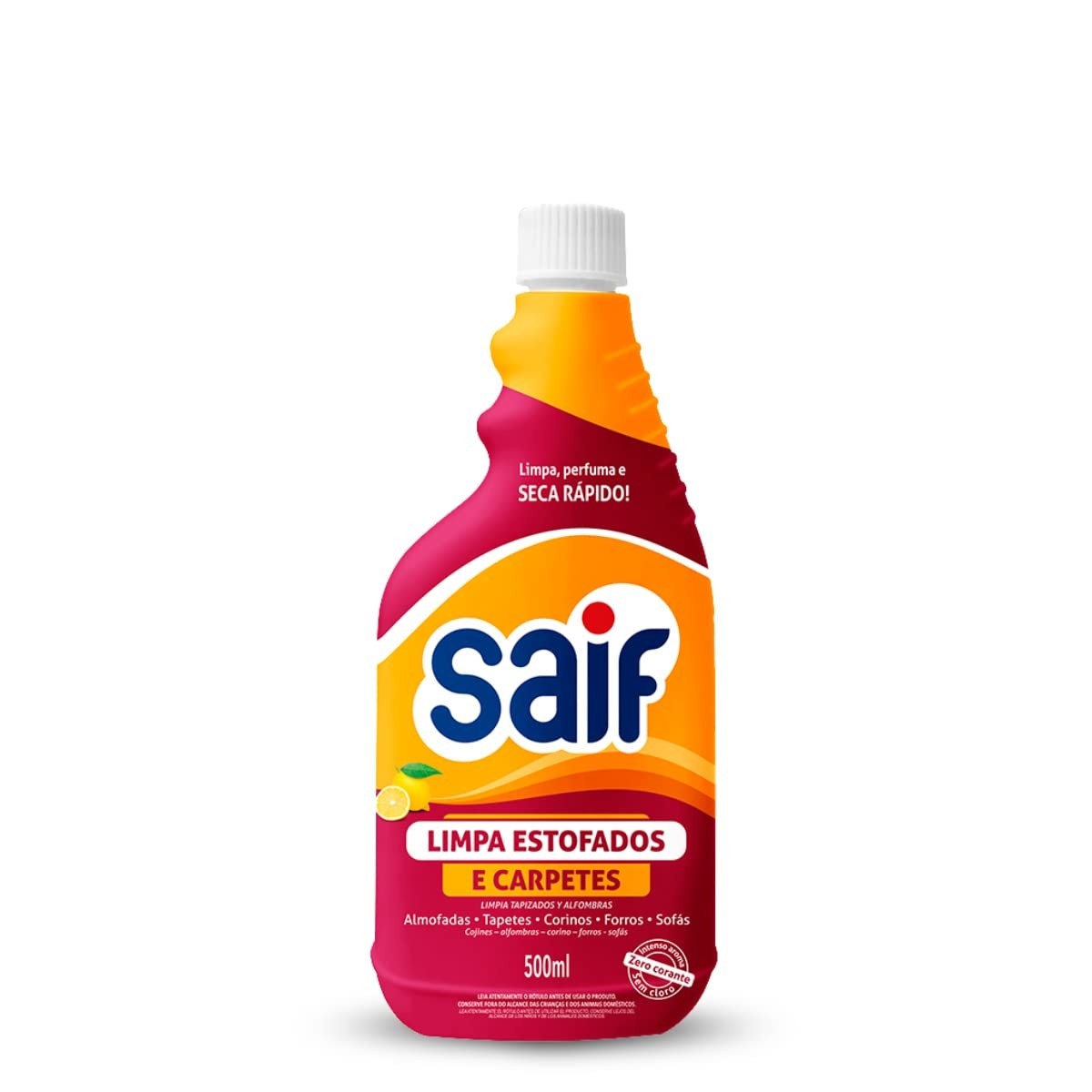 Limpa Estofados e Carpetes Refil Saif 500ml - Limpeza Profunda com Aroma Refrescante