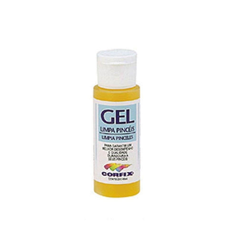 Gel Limpa Pincéis Corfix 60ml - Limpeza Profunda para Pincéis de Tinta à Base de Água e Óleo