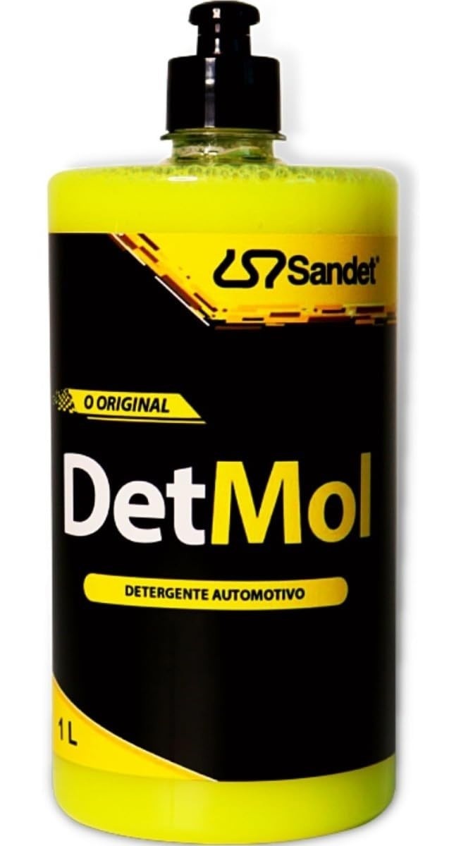 Shampoo Automotivo Limpeza Pesada Det Mol Sandet 1L: Brilho Impecável e Proteção Duradoura