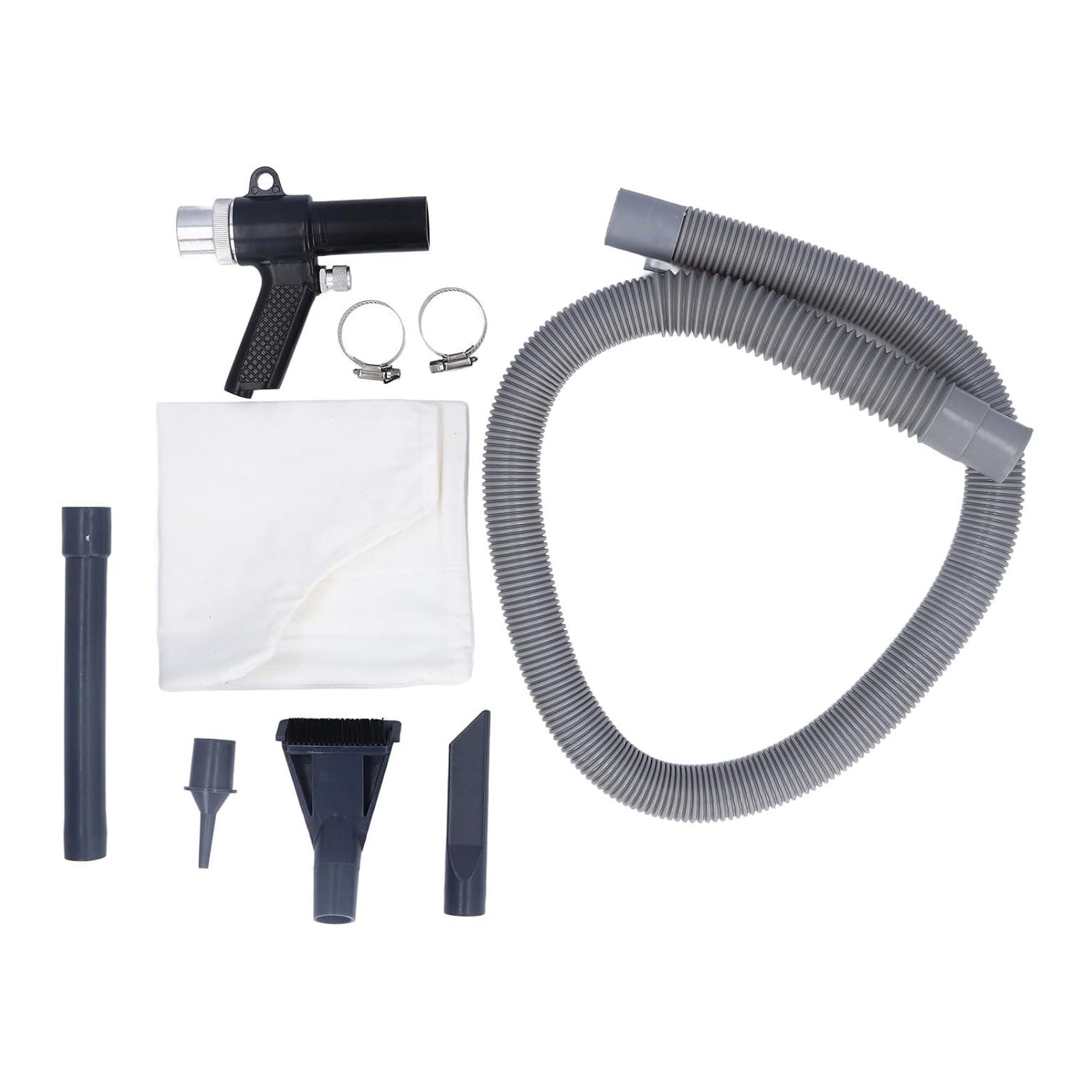 Pistola de Sopro de Poeira com Função Aspiradora - Limpeza Pneumática Profissional com Bicos Interchangeáveis