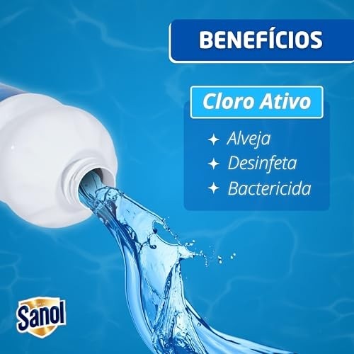 Água Sanitária Sanol 5L - Poder de Limpeza Profundo e Seguro