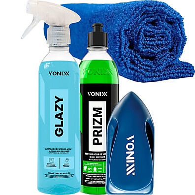 Limpeza de Vidros Vonixx: Kit Completo Prizm Glazy