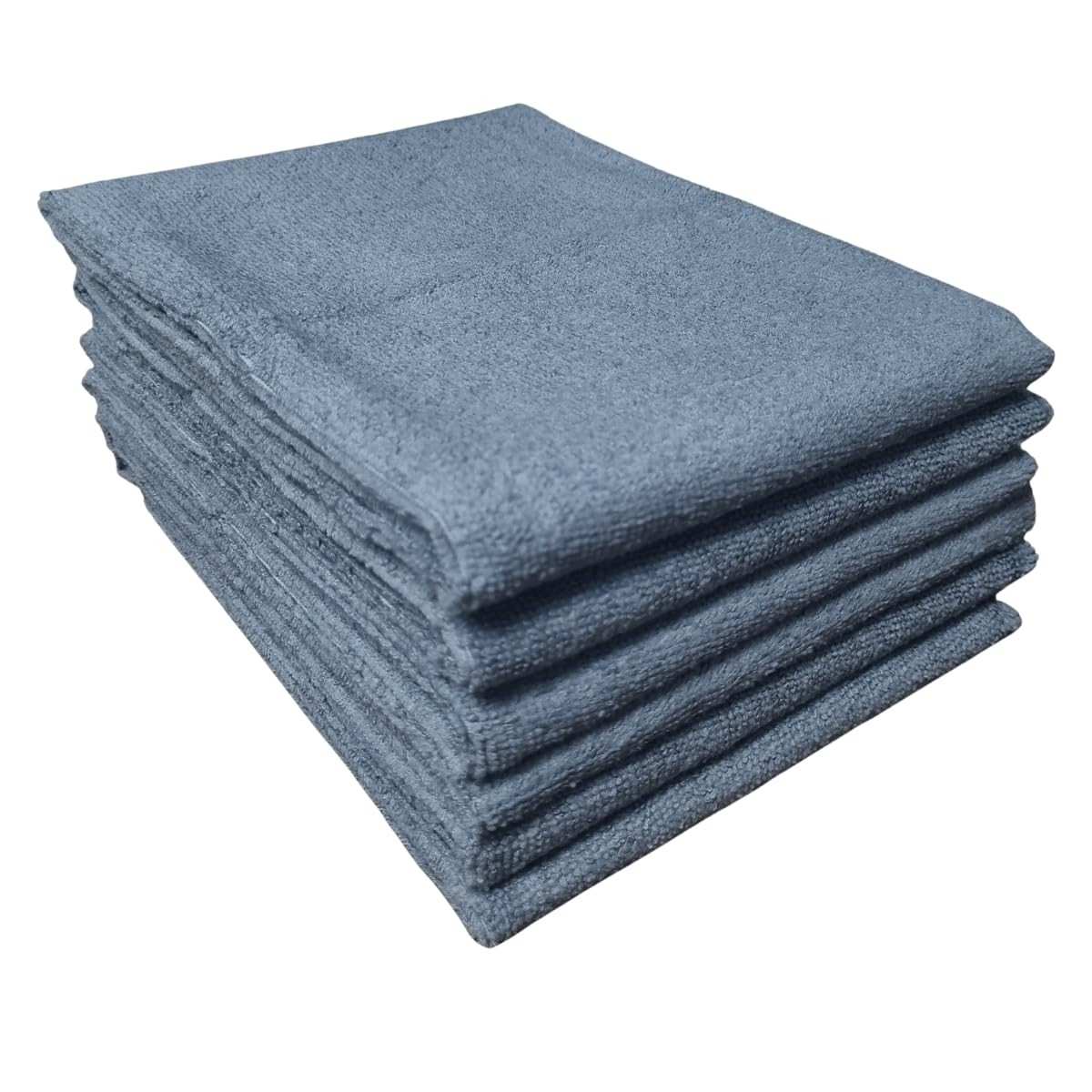 Pano Microfibra Multiuso Premium - Secagem e Limpeza Inteligente para Casa, Cozinha e Escritório (Cinza, Kit 5 Unidades 30x40cm)