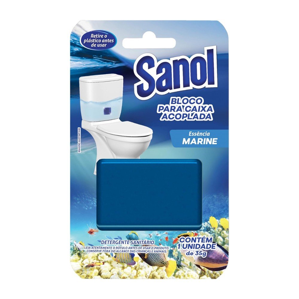 Limpeza e Perfume: Bloco Sanitário Marine Sanol
