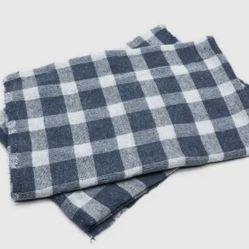 Pano de Chão Xadrez - Kit com 6 Unidades 65x40 cm | Alta Absorção e Resistência para Limpeza Profunda