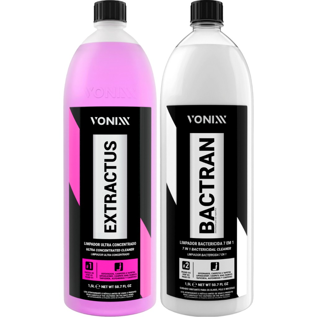 Limpeza Impecável: Kit Bactran + Extractus Vonixx