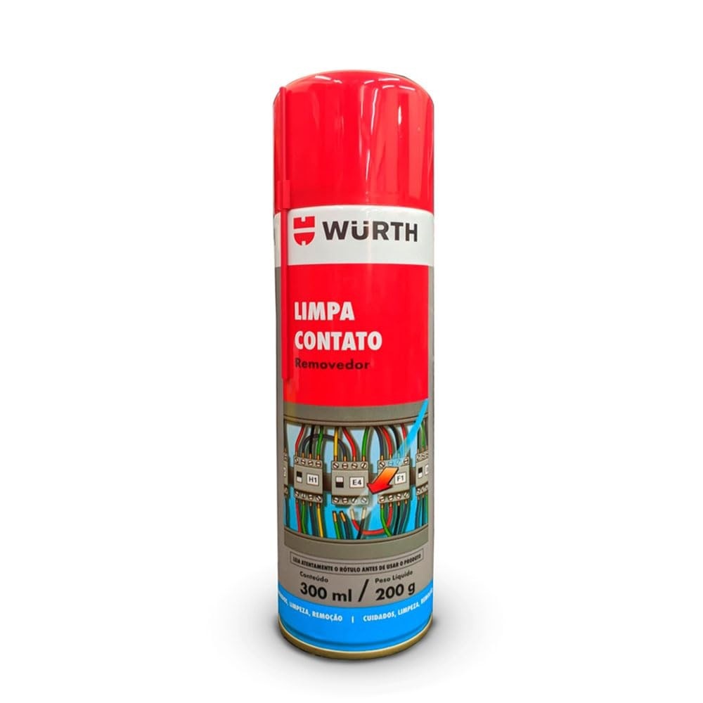 Limpa Contato Wurth Eletrônico 300ml - Limpeza Profunda para Conexões Elétricas