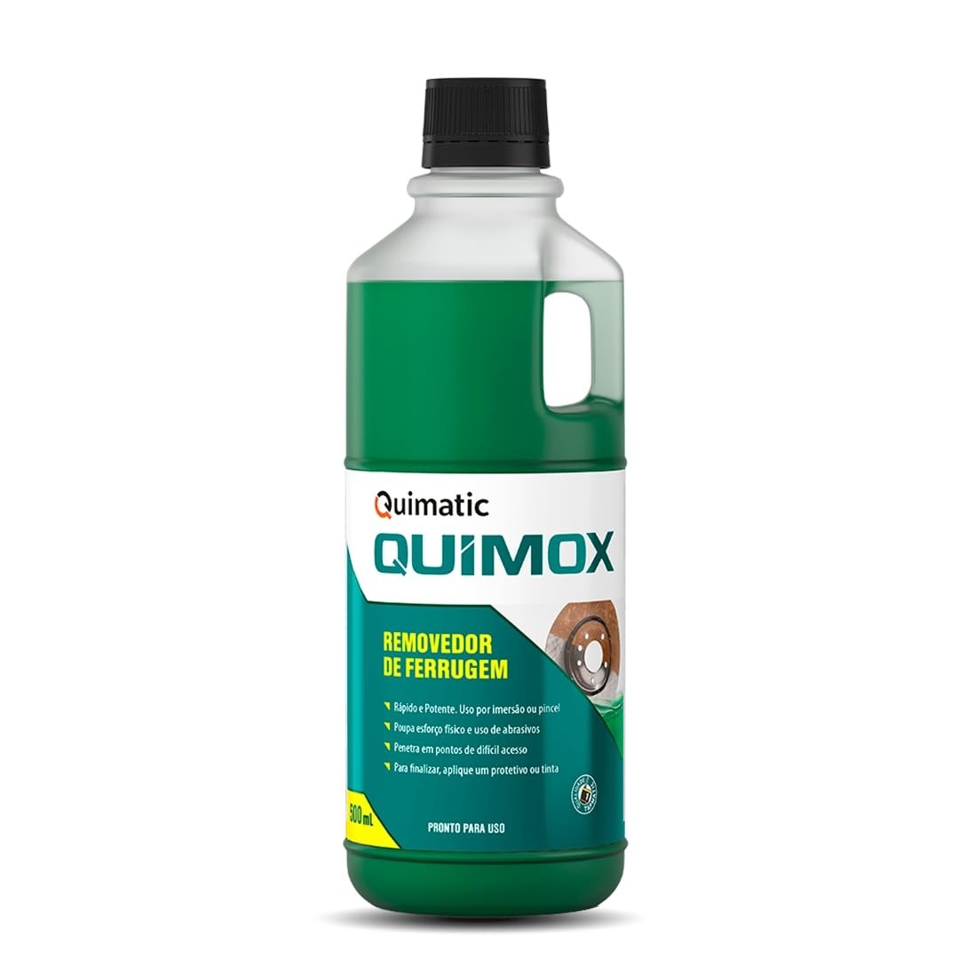 Quimox Removedor de Ferrugem 500 mL - Solução Profissional para Limpeza e Restauração de Metais