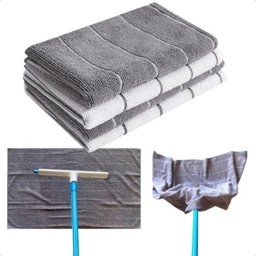 Kit 2 Super Panos de Chão Grandes em Microfibra - Limpeza Profunda e Sustentável