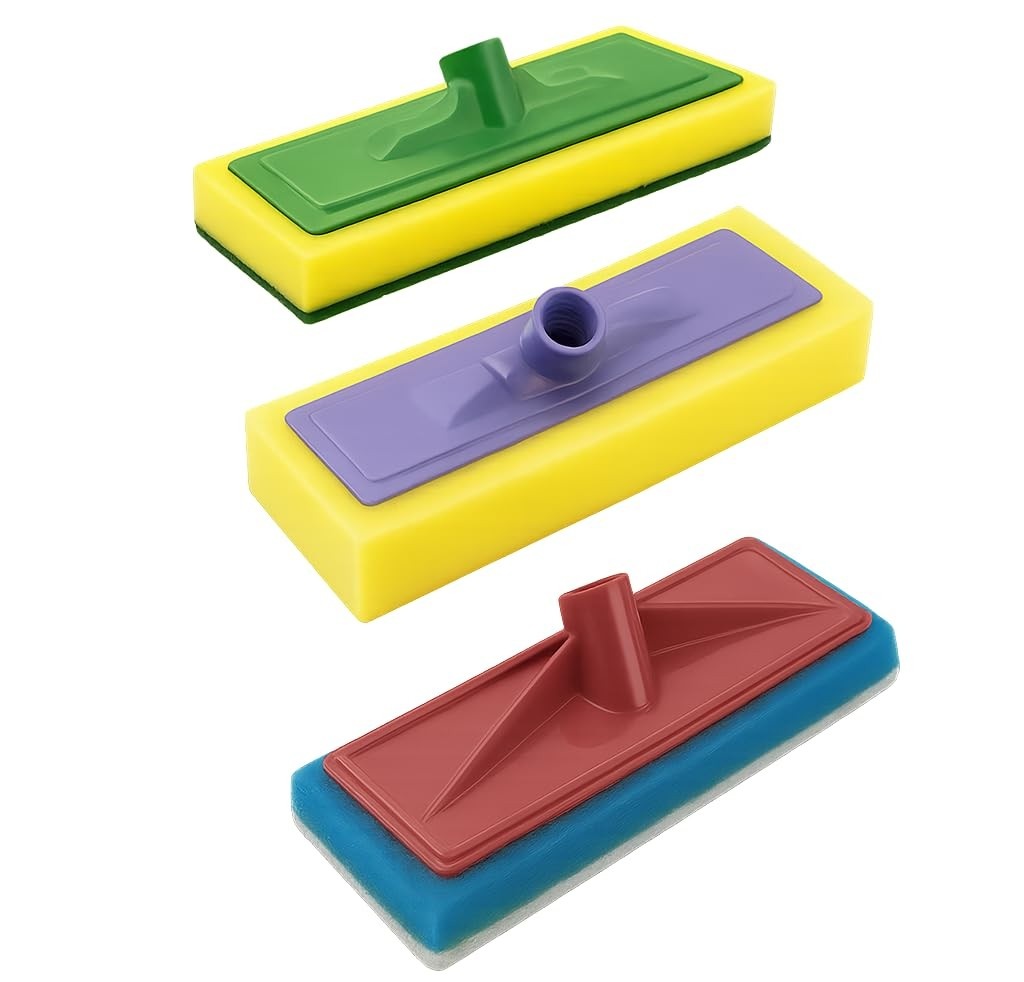 Kit 3 Rodo Abrasivo Mop Esponja Multiuso - Limpeza Profissional para Pisos, Vidros e Azulejos