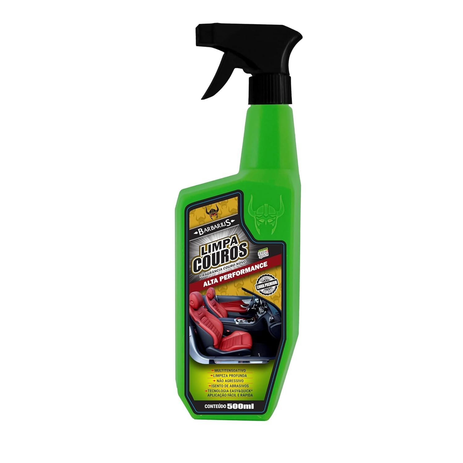 Limpa Couros Barbarius: Limpeza Profunda e Renovação para Seus Couros - 500ml
