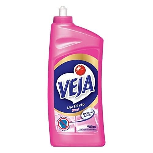 Veja Limpador Limpeza Pesada Uso Direto Floral 900ml - Limpeza Profunda Sem Diluir