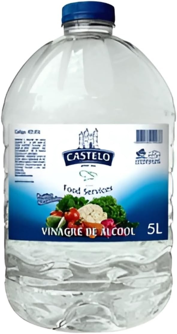 Castelo Vinagre Transparente 5L – Acidez 4% Para Saladas, Conservas e Limpeza Natural