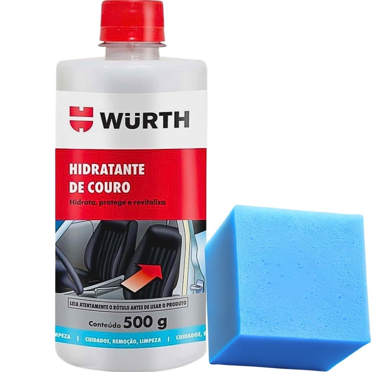 Hidratante Embelezador Wurth 500g: Couro Restaurado, Limpo e Protegido