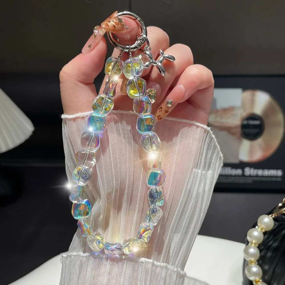Lindo Cordão de Celular Cristal: Anti-Queda e Estiloso