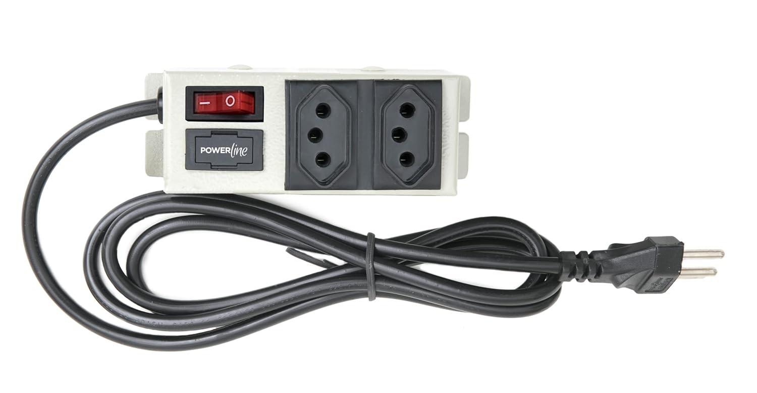 Multicraft APL2T: Filtro de Linha Power Line 2 Tomadas em Gabinete Metálico - Proteção e Segurança para Seus Equipamentos
