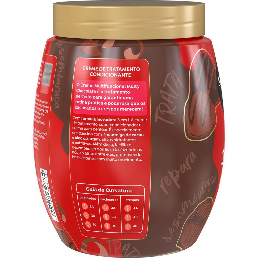 Cachos de Chocolate: Hidratação 3 em 1 Salon Line