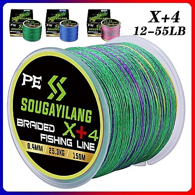 Linha de Pesca Multifilamento Sougayilang: Força e Distância!