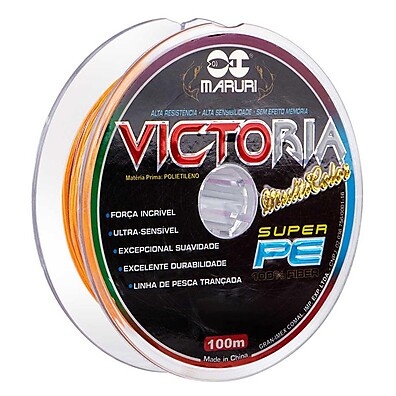 Linha de Pesca Victoria 8x Multicolor: Resistente e Versátil