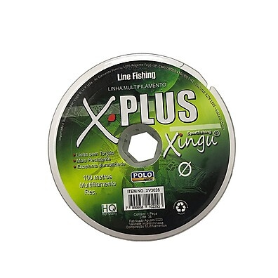Linha de Pesca X-Plus Xingu: Multifilamento Cinza de Alta Performance