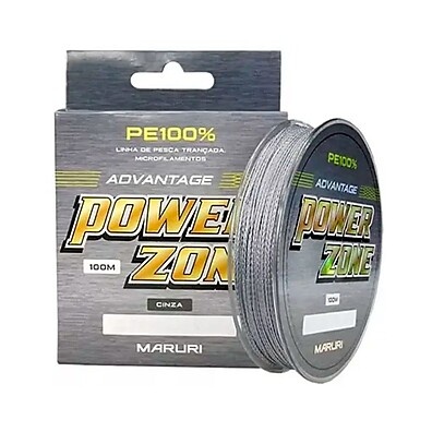 Linha Multifilamento Power Zone 4x 100m Cinza - Maruri