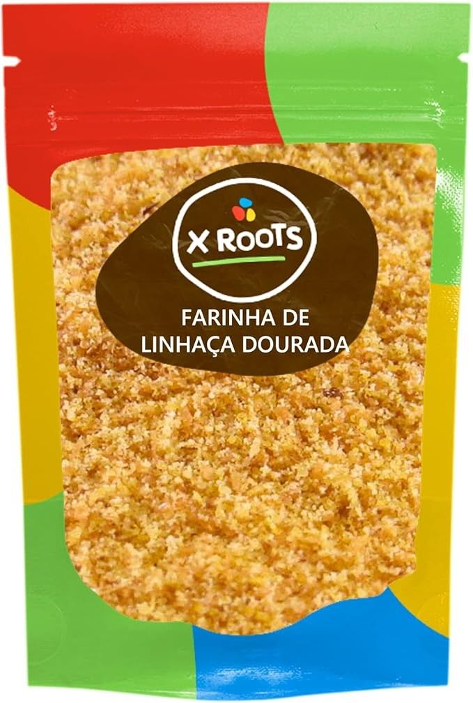 Farinha de Linhaça Dourada 100% Pura 500gr - X Roots