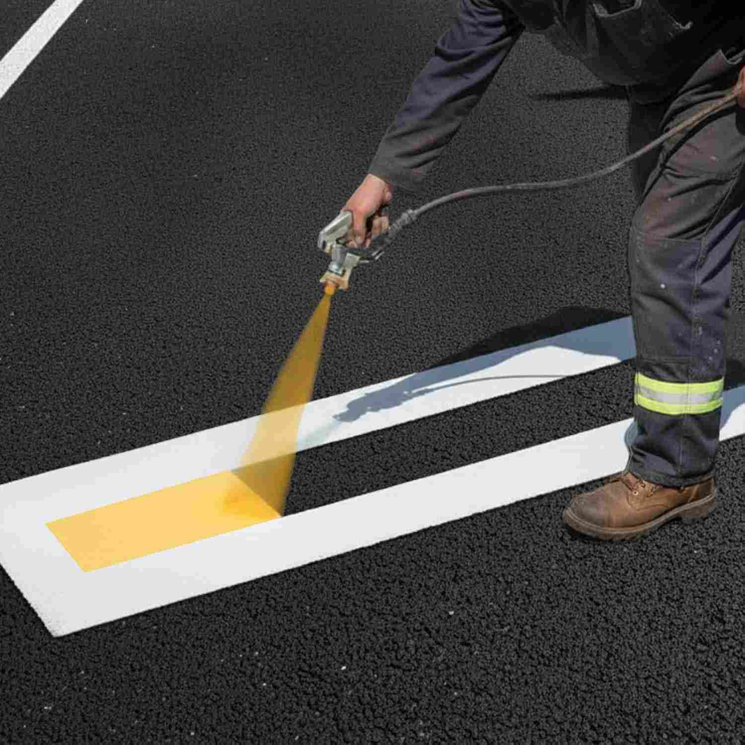 Estêncil Profissional para Linhas de Estacionamento - Marque com Precisão e Durabilidade