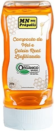 Mel Orgânico Composto de Mel e Geleia Real Liofilizada 280g