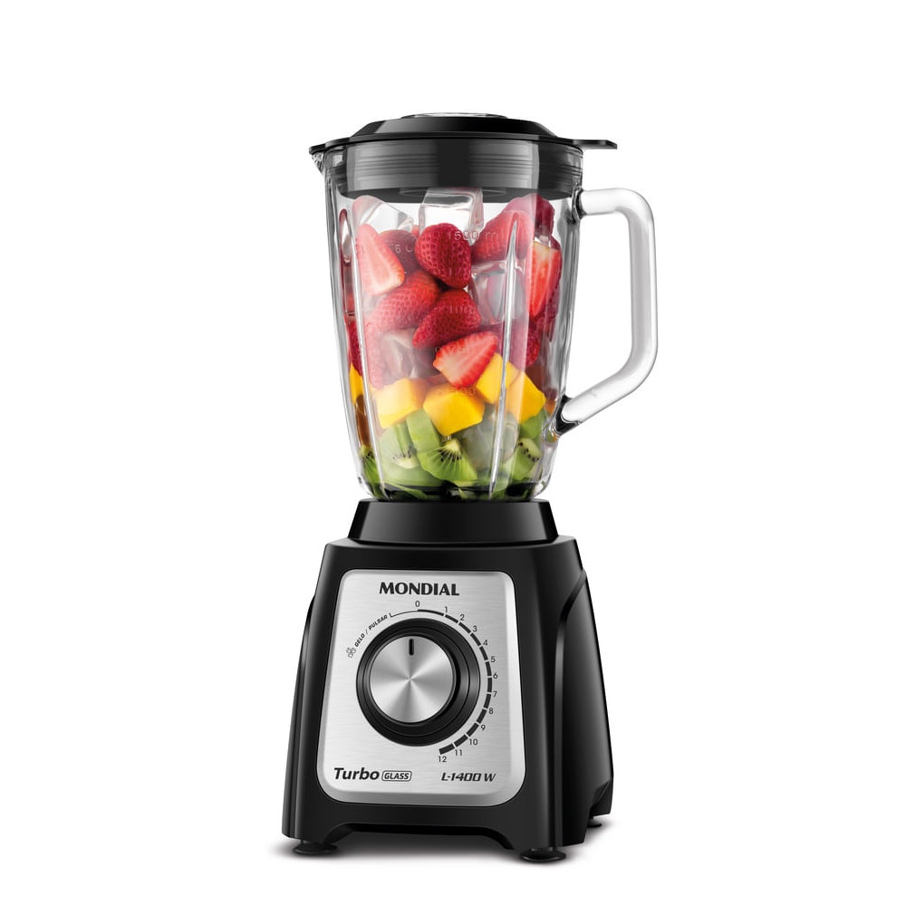 Liquidificador Mondial Turbo Glass 1400W: Potência e Elegância