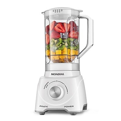 Liquidificador Pratic Power Mondial Branco L-97-W – Potência e Praticidade