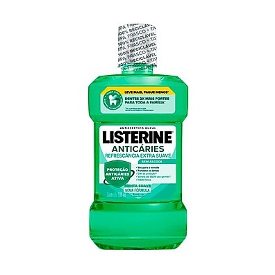 Listerine Anticáries Refrescância: Saúde Bucal em 500ml